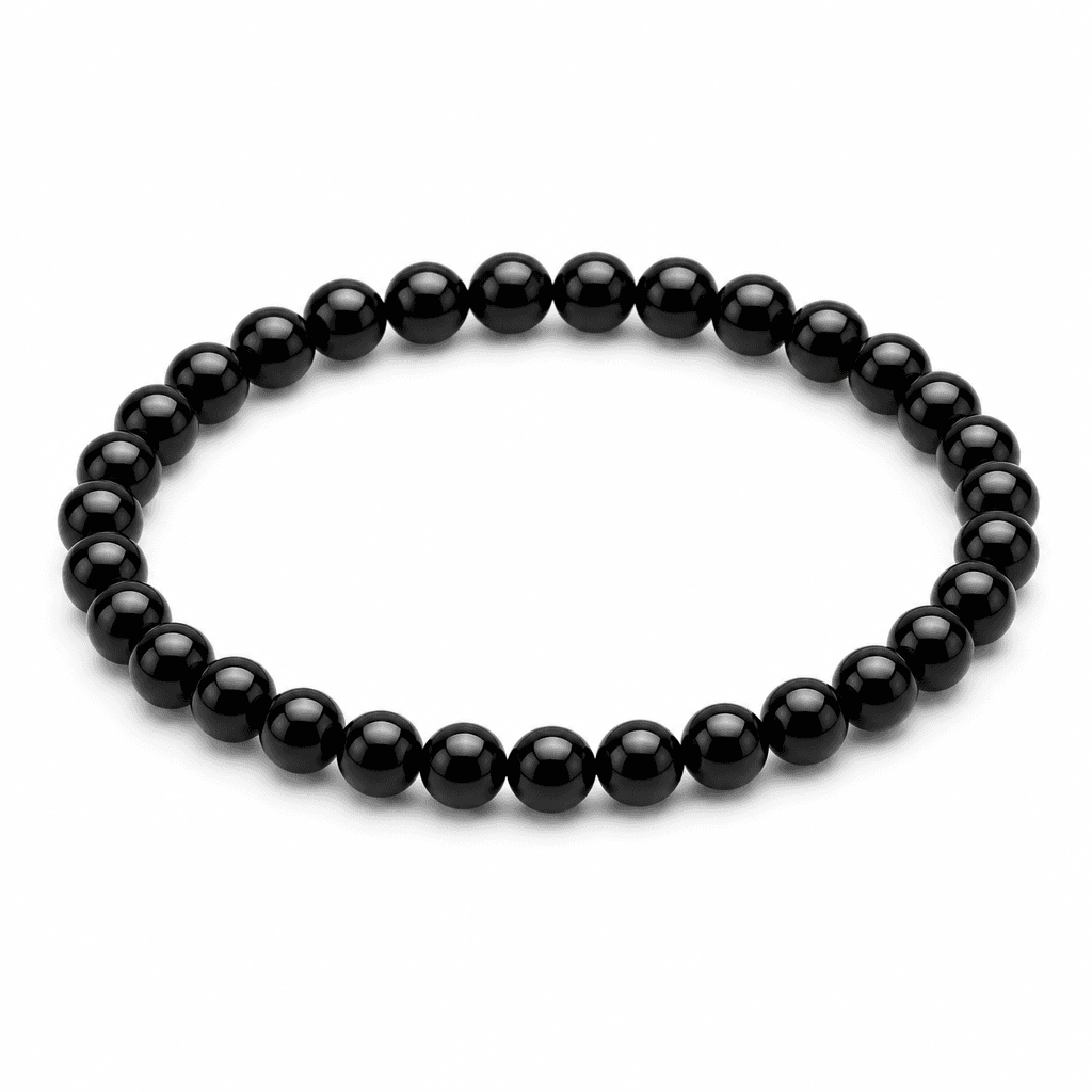6mm Onyx Bead Bracelet