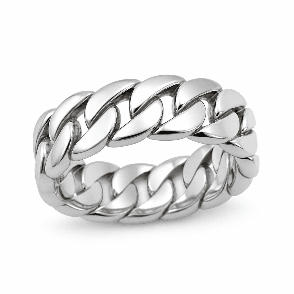 Cuban Link Ring in Silver