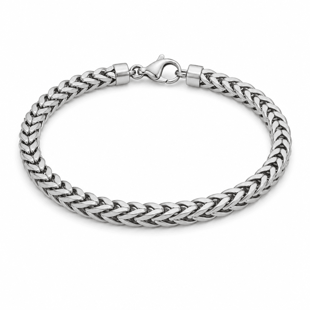 Franco Link Bracelet in Silver