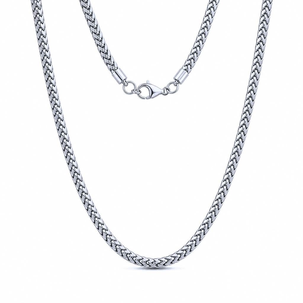 4mm Franco Link Chain in Silver