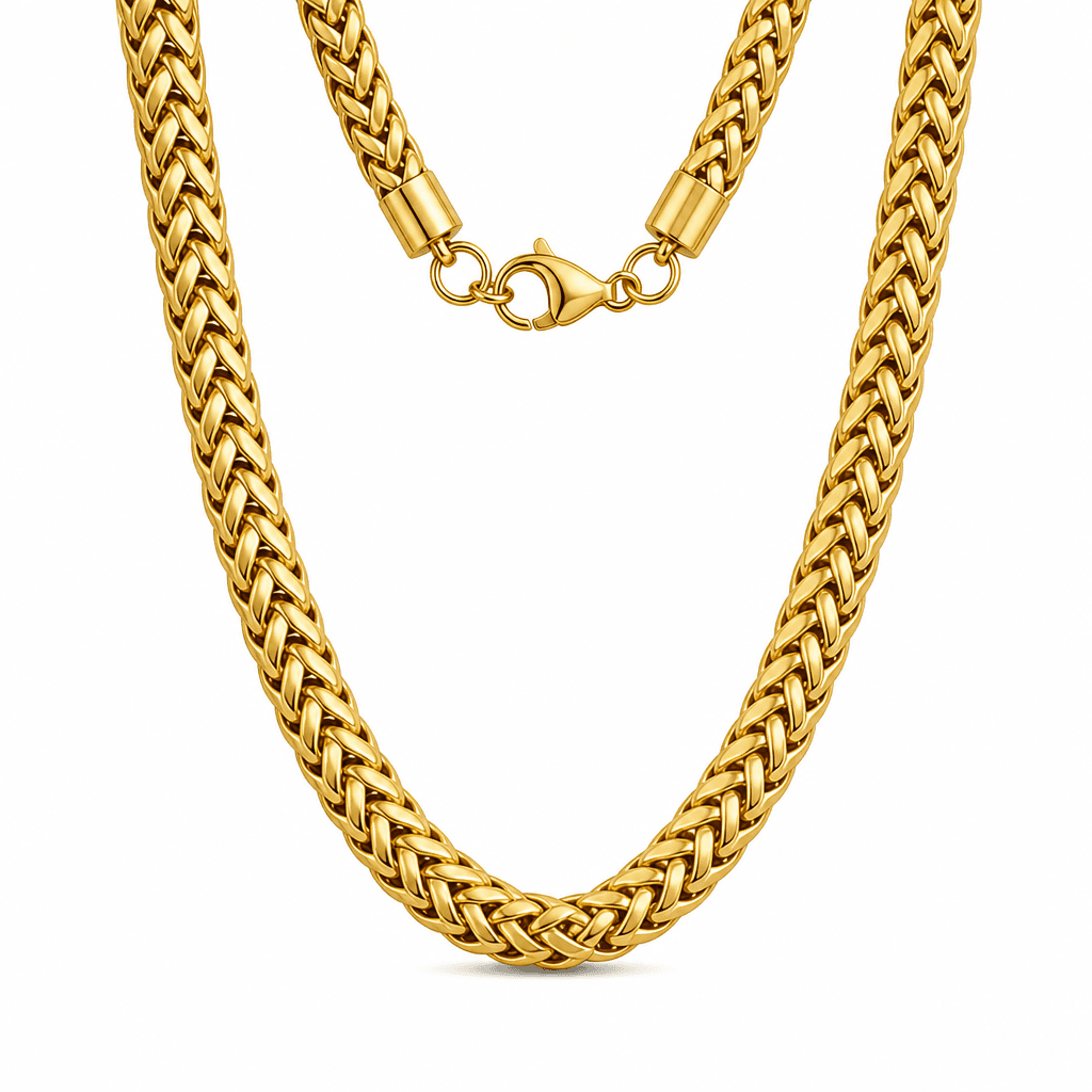 6mm / 8mm Franco Link Chain in Gold