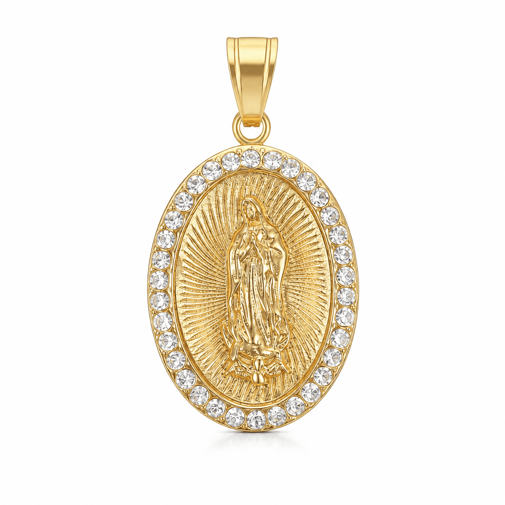 Our Lady of Guadalupe Pendant in Gold