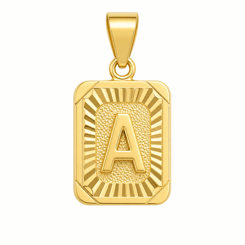 Initial Letter Pendant in Gold