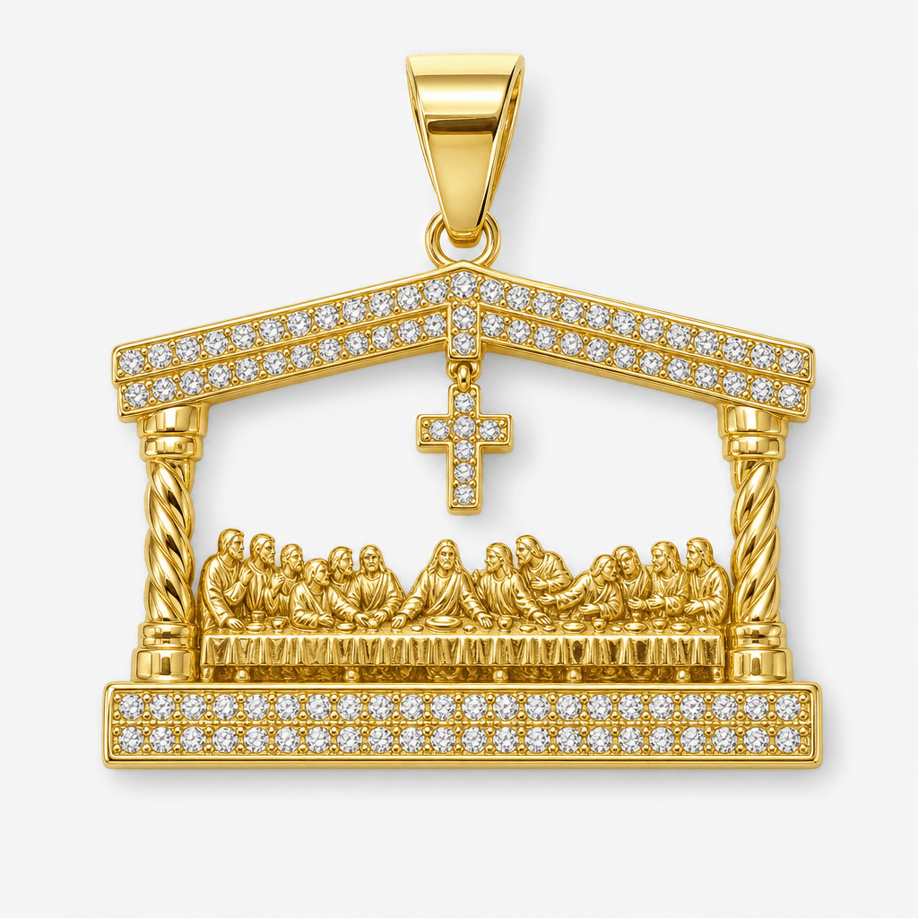 Last Supper Door Pendant in Gold