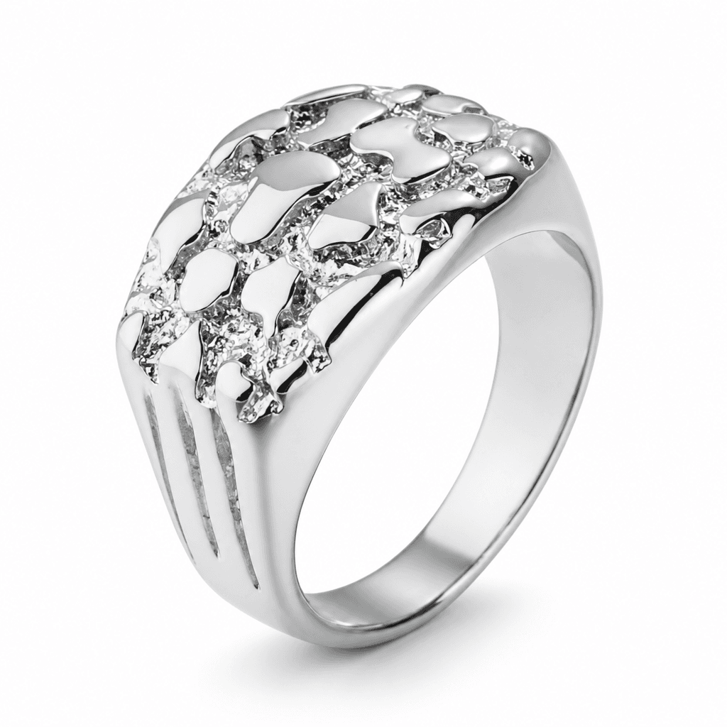 Nugget Ring in Silver