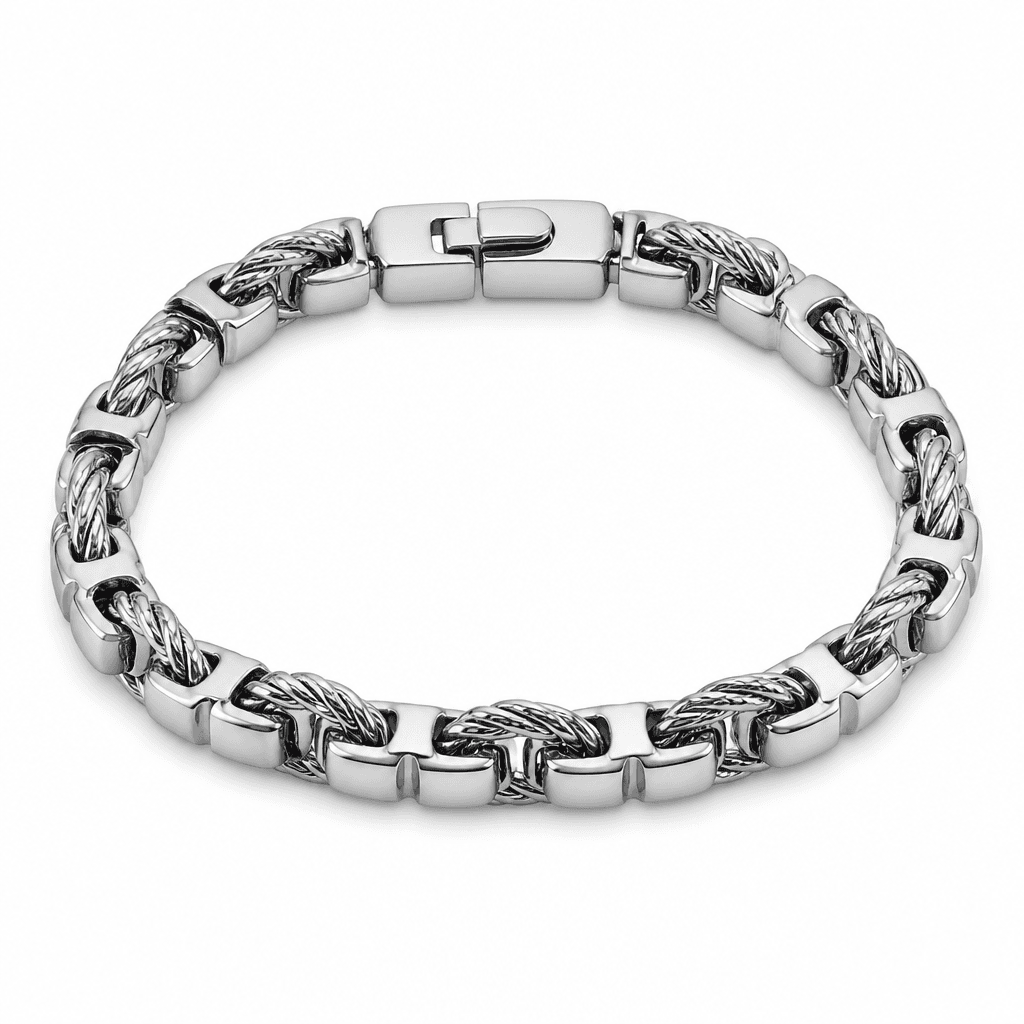 Rope Box Link Steel Bracelet