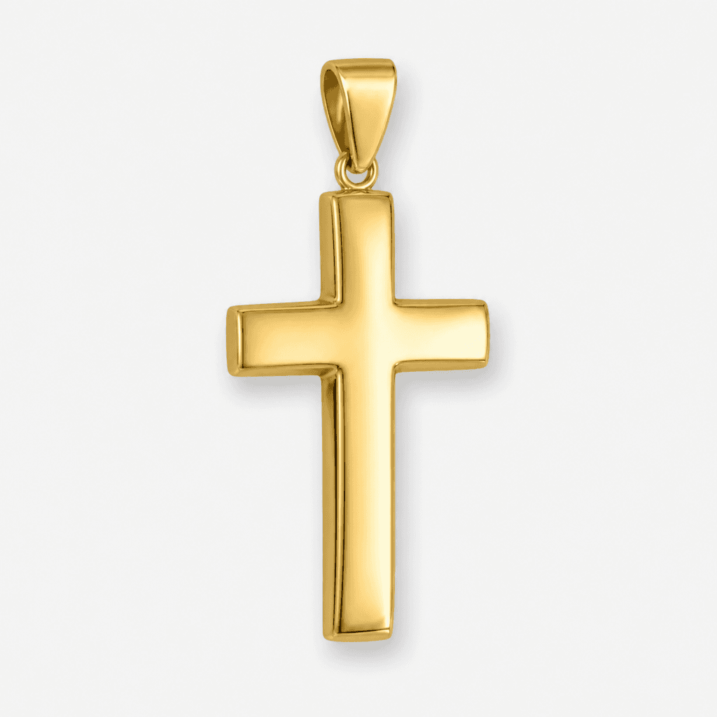 Rounded Latin Cross Pendant