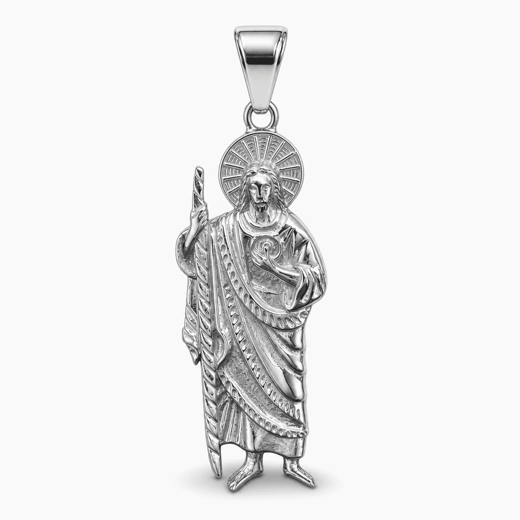 Saint Jude Pendant in Silver