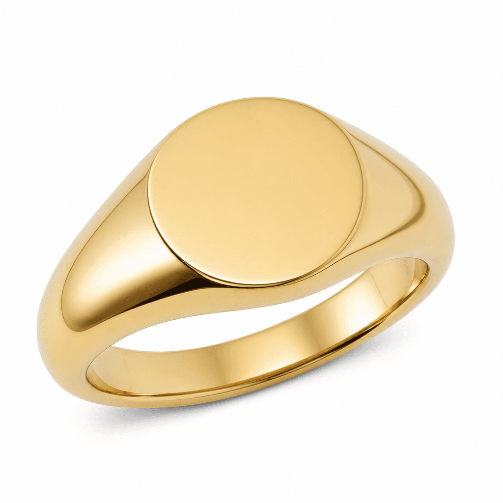 Oval Signet Ring in Gold