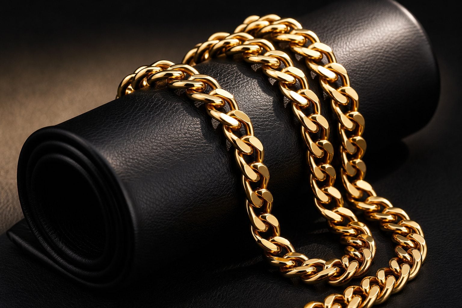 Gold Cuban link chain — NeverTarnish