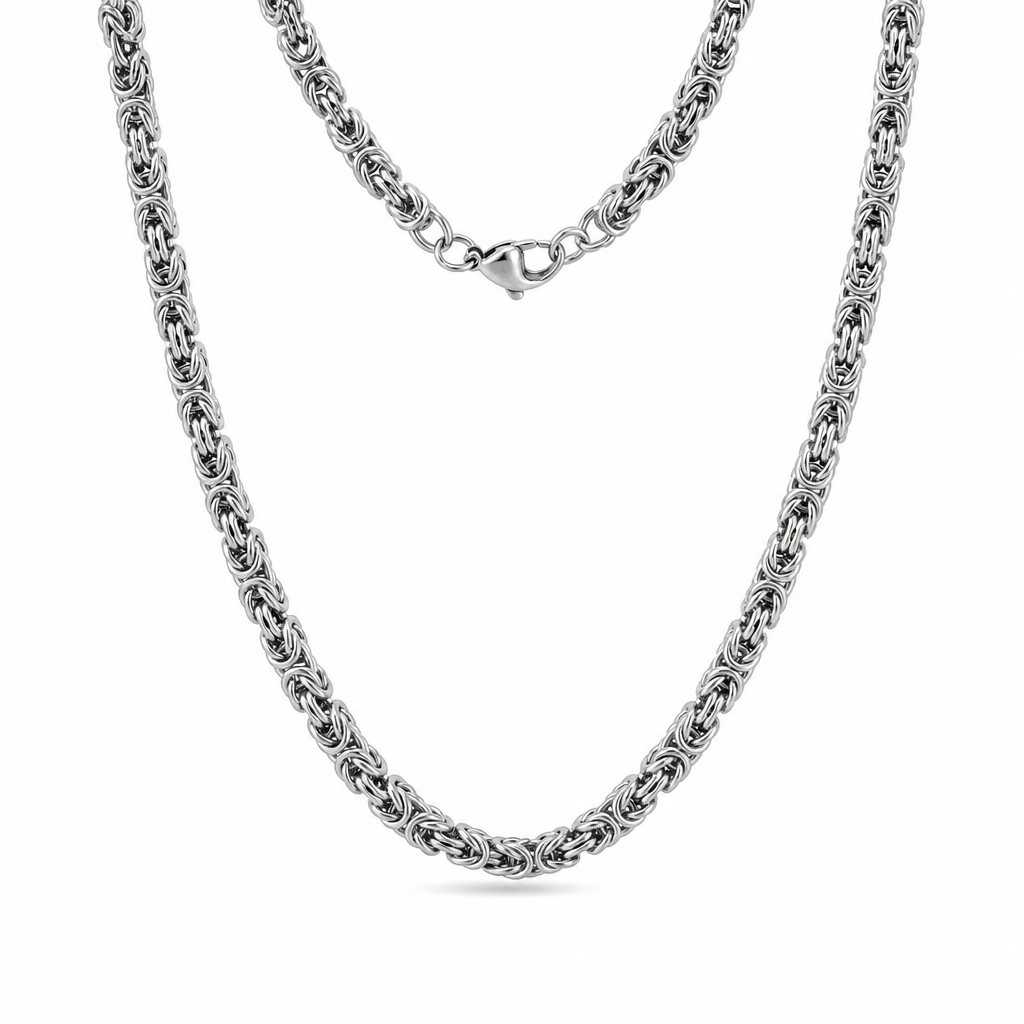 4mm Byzantine Chain — silver 4mm