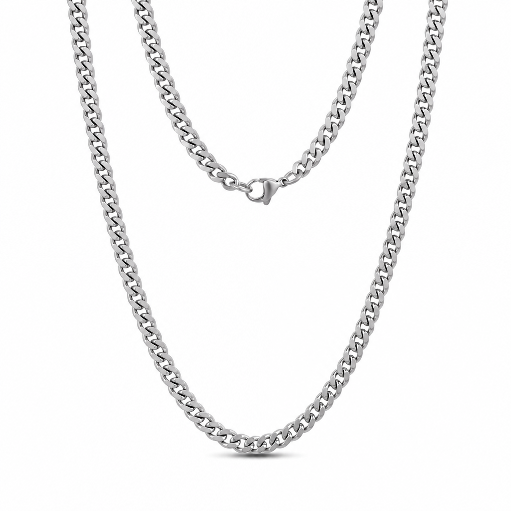 3.5mm Cuban Link Chain — silver