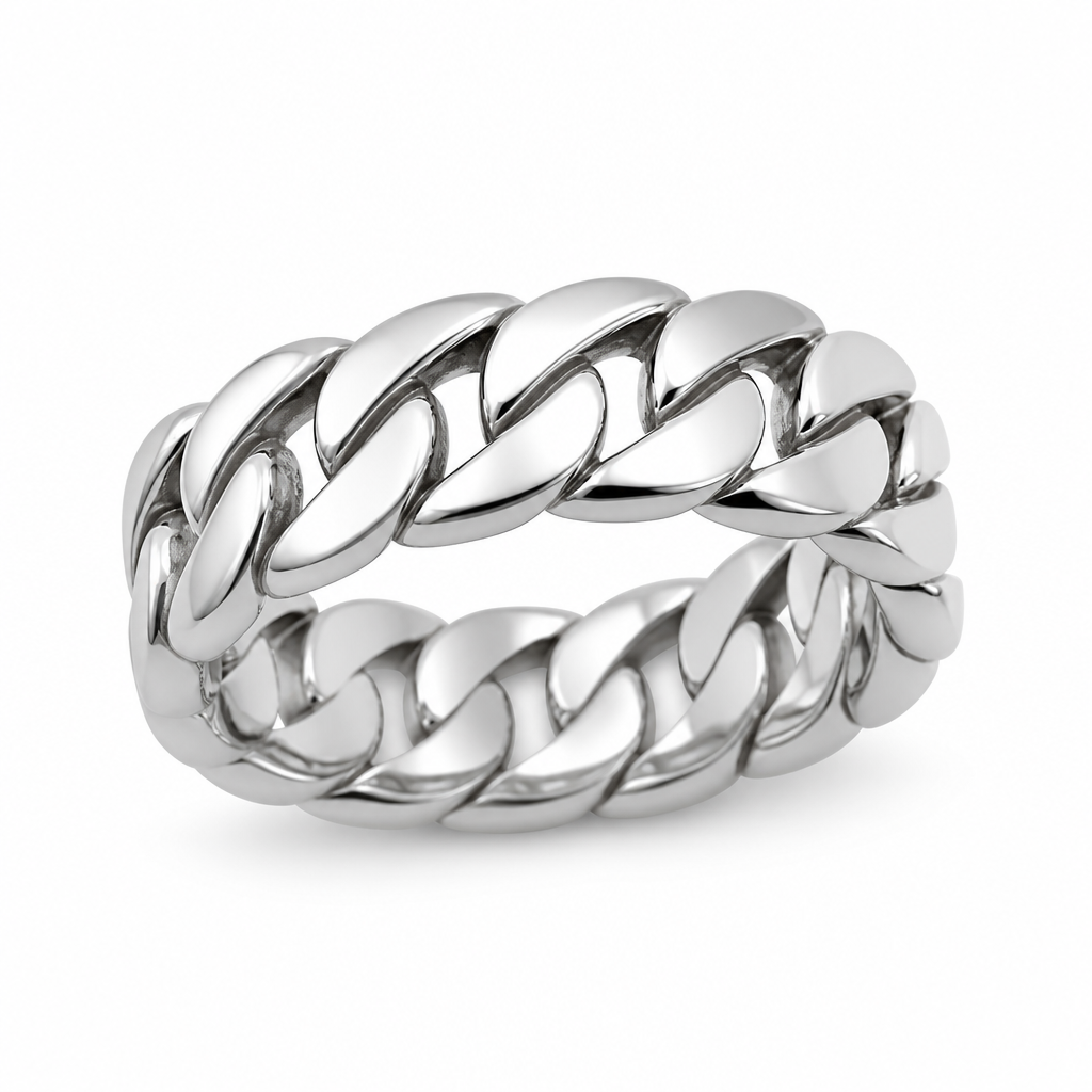Cuban Link Ring — silver