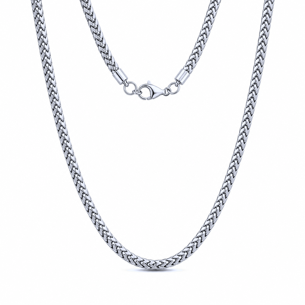 4mm Franco Link Chain — silver