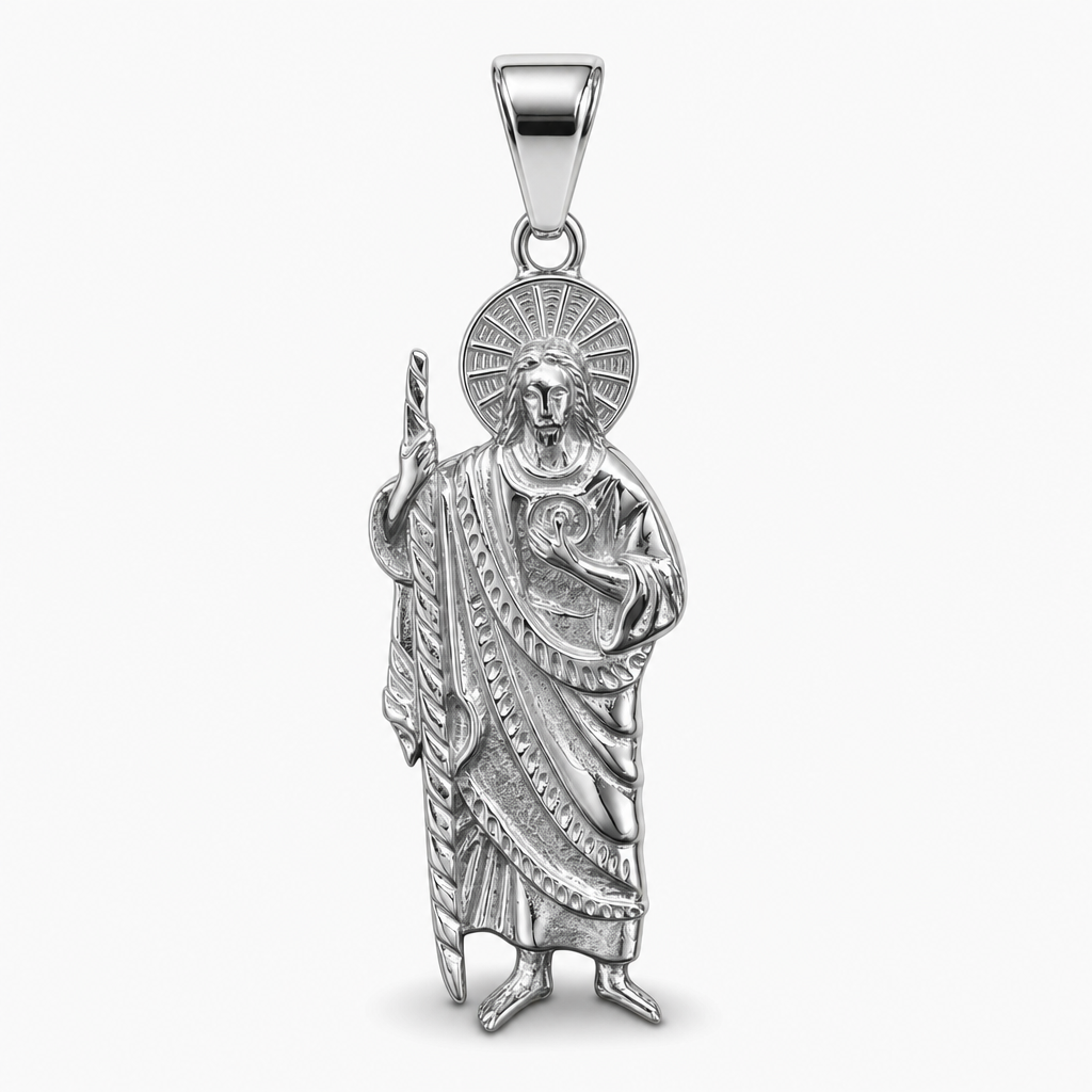 Saint Jude Pendant — silver